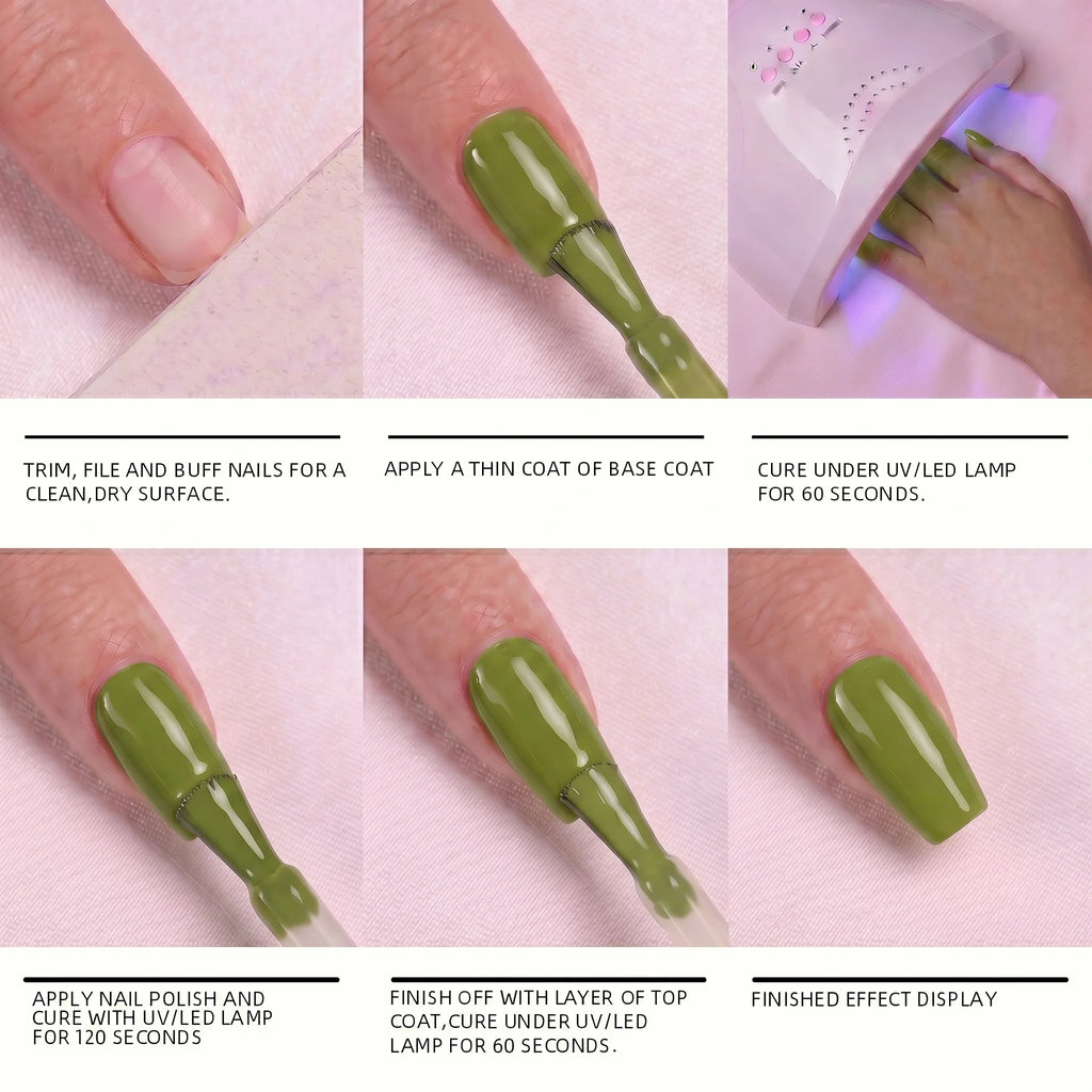This latest green gel nail polish boasts high shine and saturation, is suitable for LED light therapy, and is a must-have
