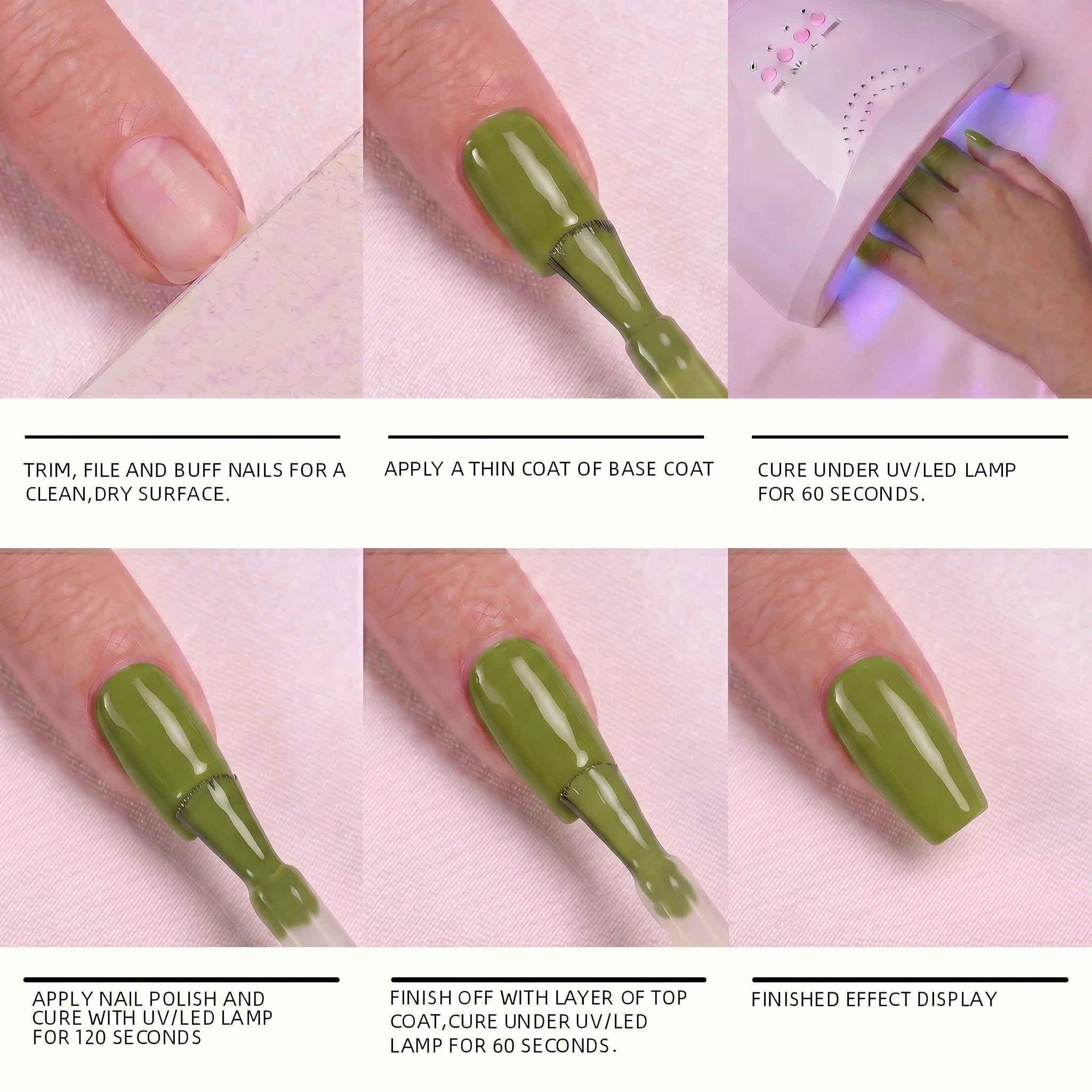 This latest green gel nail polish boasts high shine and saturation, is suitable for LED light therapy, and is a must-have