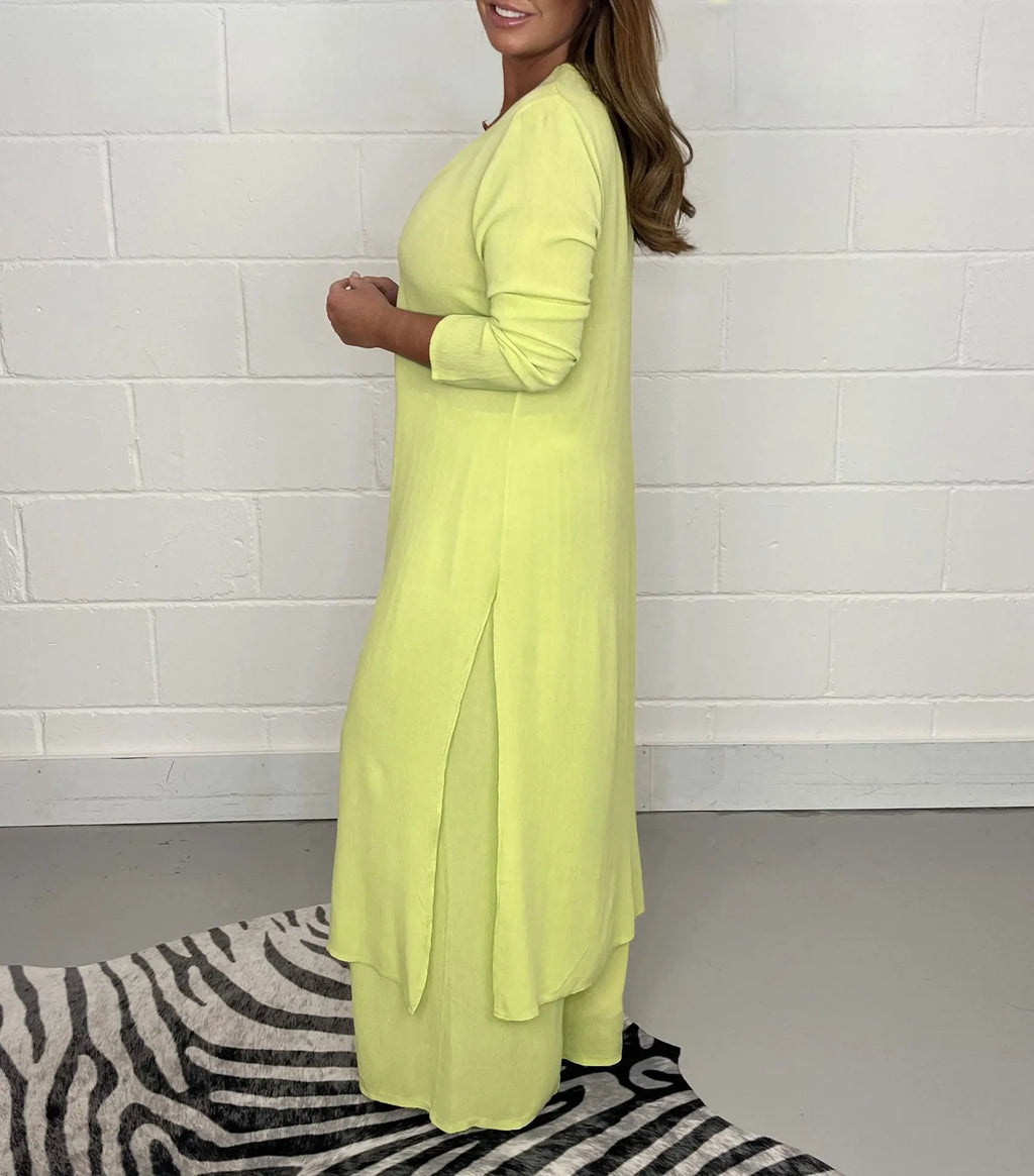 Autumn 2024 New Women's Clothing Solid Color Sexy Slim Fit Long Sleeved Top Long Pants Casual Comfortable Women's Two-piece Set