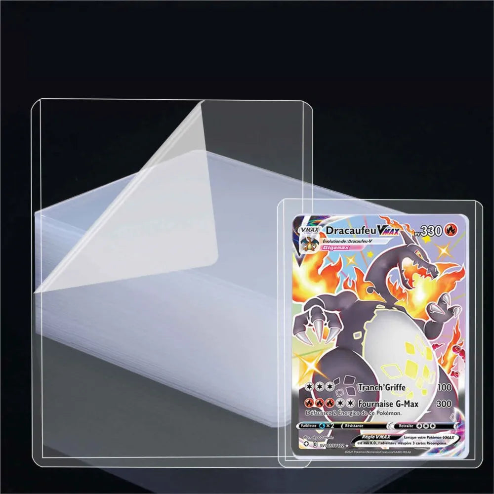 25-100pcs 3" x 4" Hard Card Sleeve Clear Anti Scratch Protector For Pokemon Game Baseball Sports Card Trading Protect Toploaders