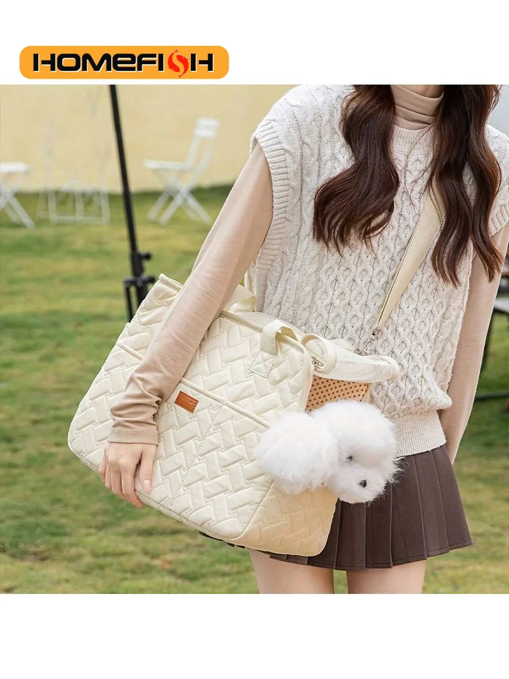 Pet cat dog tote bag, no escape, portable, multifunctional, large capacity, breathable, horizontal bag, portable soft bag