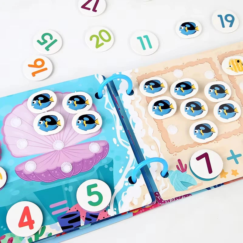 Busy Books Montessori Toy for 1 2 3 4 Year Toddlers Educational Activity Book Developing Sensory Board for Fine Motor Skills Toy