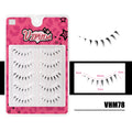 Vipuda Lower Lashes 5 Pairs Clear Band Bottom Lashes Natural Wispy Handmade Under Eye Lashes Extensions Soft Fake Lashes Pack