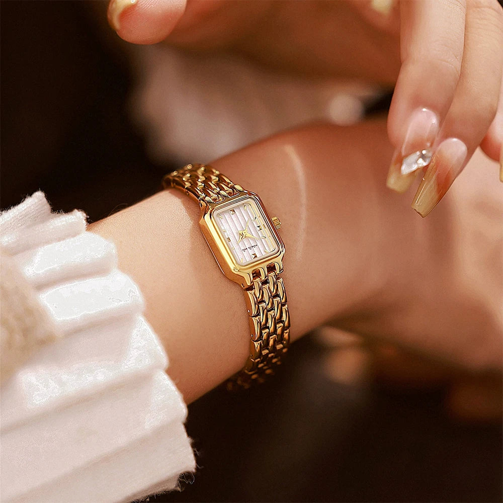 BS Bee Sister Watch Women Vintage 2025 Luxury Waterproof Fashionable Wristwatch Elegant Quartz Watches Woman Gifts