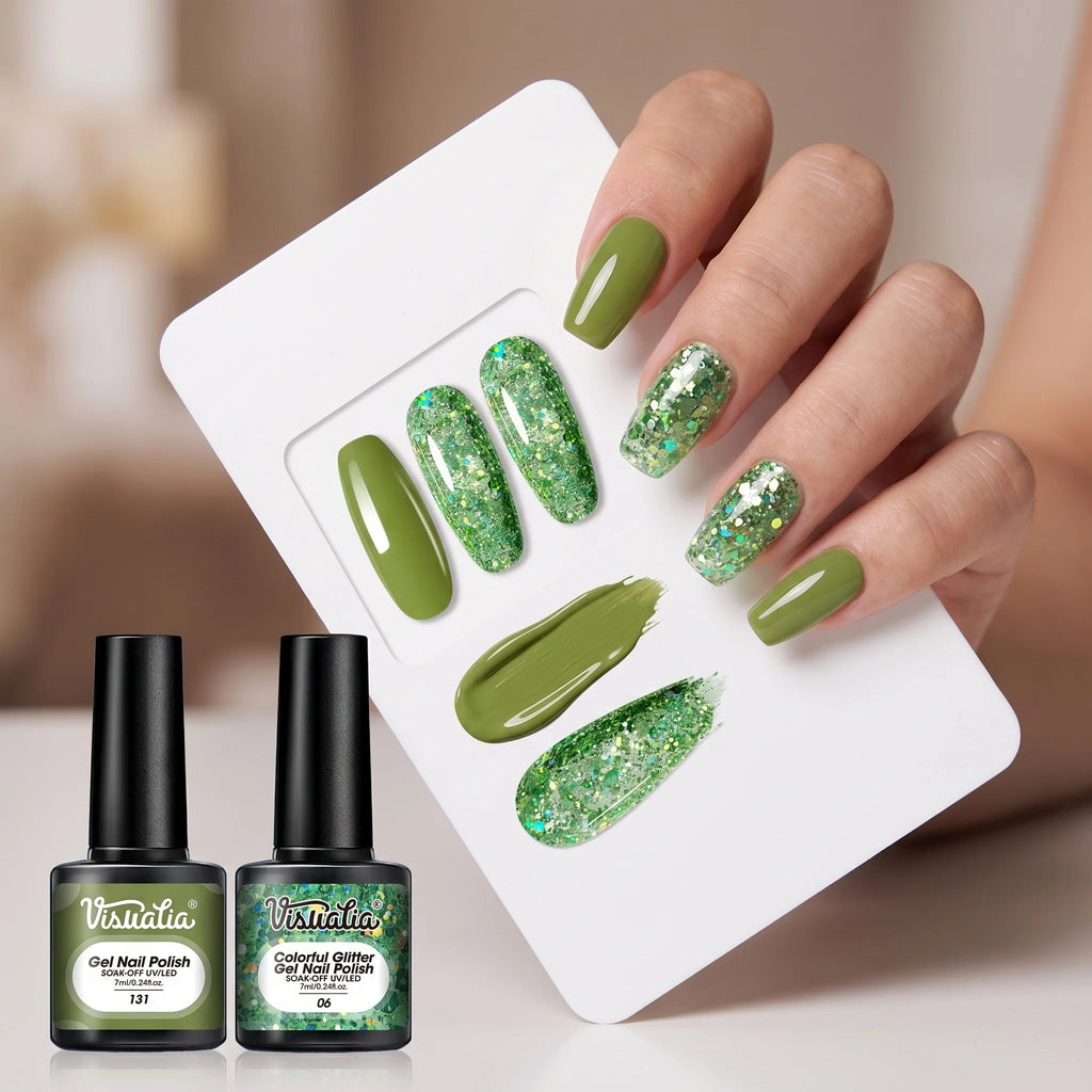 This latest green gel nail polish boasts high shine and saturation, is suitable for LED light therapy, and is a must-have