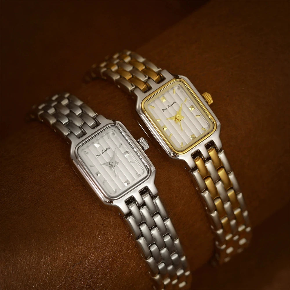 BS Bee Sister Watch Women Vintage 2025 Luxury Waterproof Fashionable Wristwatch Elegant Quartz Watches Woman Gifts