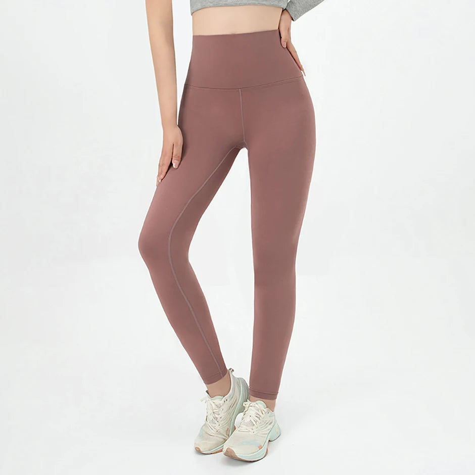 1/3 Piece Set Of Women's Solid Color High Waisted Elastic Yoga Pants For All Seasons Casual Sports Running Leggings Warm Pants