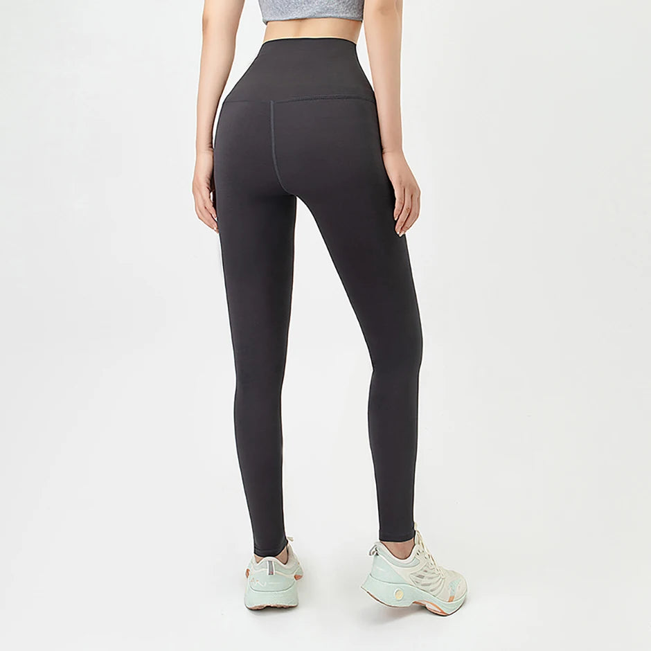 1/3 Piece Set Of Women's Solid Color High Waisted Elastic Yoga Pants For All Seasons Casual Sports Running Leggings Warm Pants