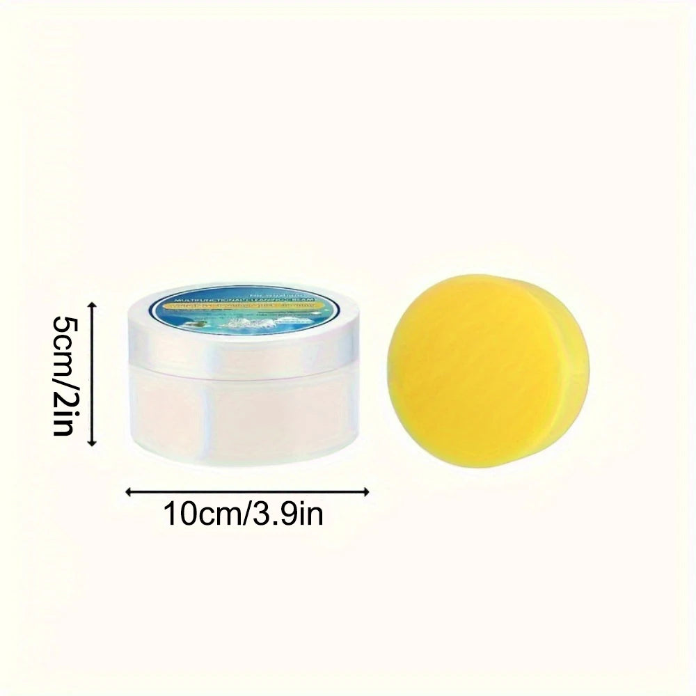 White Sneaker Cleaning Cream, Whitening and Stain Removal for Shoes, Leather, Car Interior, Women's Bags