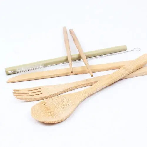 100% Biodegradable Disposable Eco-Friendly Bamboo Cutlery Set-Bamboo Utensils Made in Eco2go Vietnam