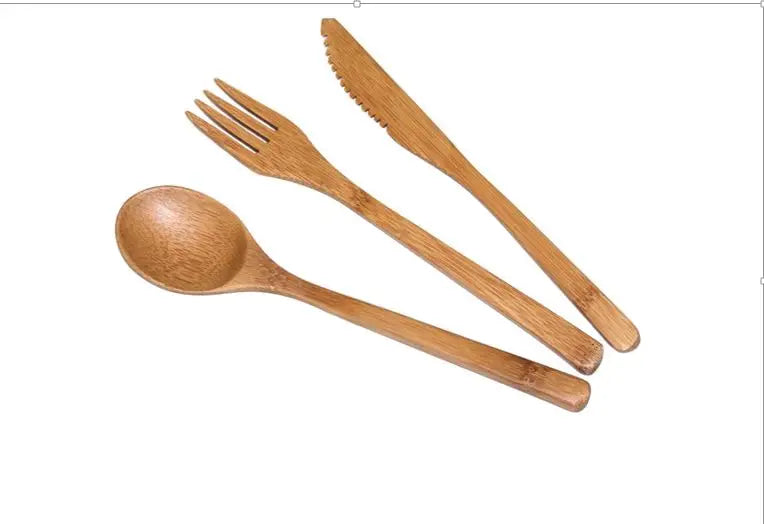 100% Biodegradable Disposable Eco-Friendly Bamboo Cutlery Set-Bamboo Utensils Made in Eco2go Vietnam